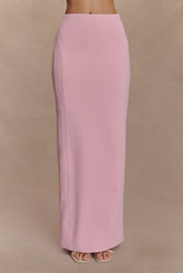 Alma High Waist Maxi Skirt - Candy Pink